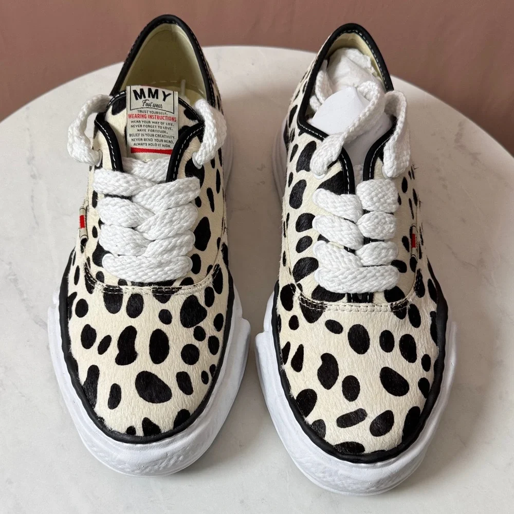 Low top calf hair Sneakers with Dalmatian print - Picture 7 of 14